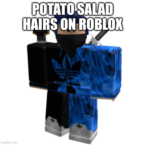 Zero Frost | POTATO SALAD HAIRS ON ROBLOX | image tagged in zero frost | made w/ Imgflip meme maker