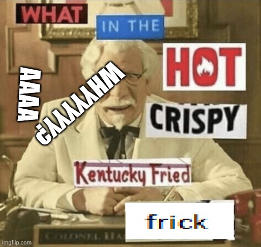 what in the hot crispy kentucky fried frick | AAAA; WHYYYYY? | image tagged in what in the hot crispy kentucky fried frick | made w/ Imgflip meme maker