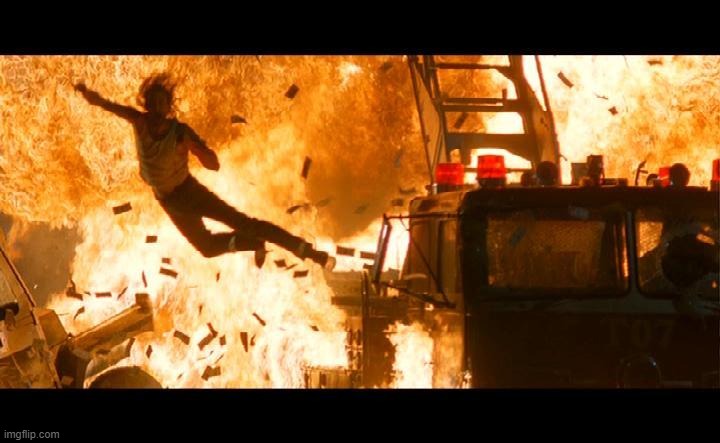 Con Air Explosion | image tagged in con air explosion | made w/ Imgflip meme maker