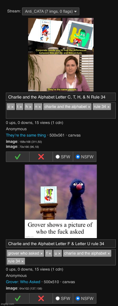 I’m sick of this | image tagged in cata letter l,rule 34 | made w/ Imgflip meme maker