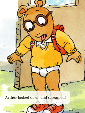 High Quality Arthur in His Underwear Blank Meme Template