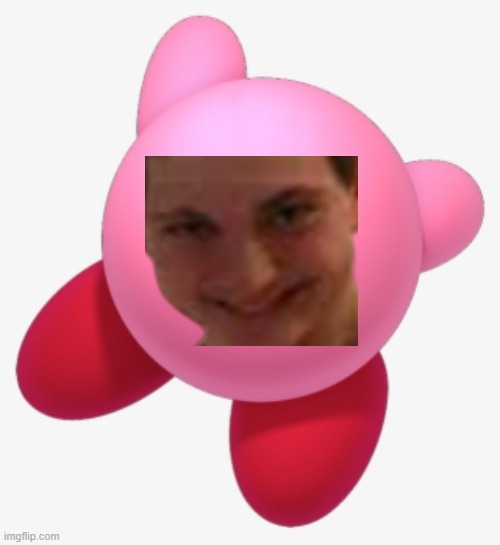 add a face to kirby | image tagged in add a face to kirby | made w/ Imgflip meme maker