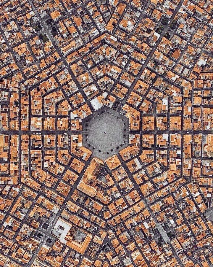 Hexagonal City Blank Meme Template