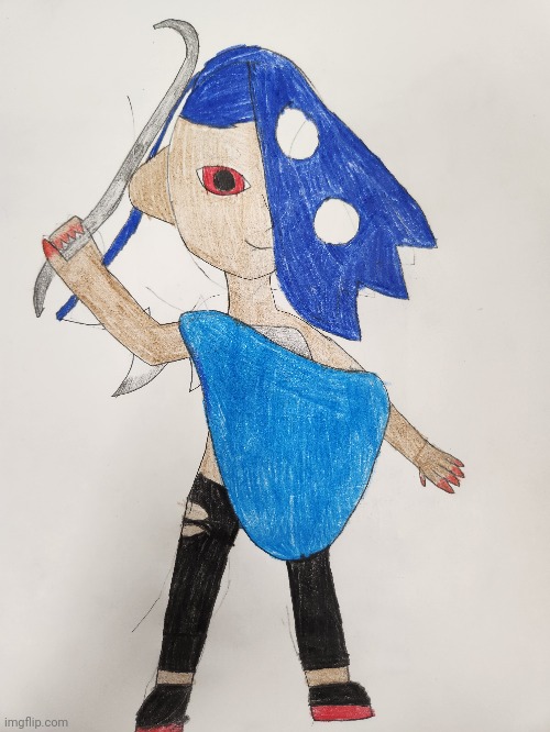 I attempted to draw someone but with no memory on remembering to draw them and limited materials | made w/ Imgflip meme maker
