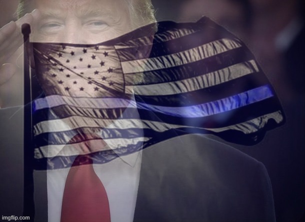 Trump salute blue lives matter | image tagged in trump salute blue lives matter | made w/ Imgflip meme maker