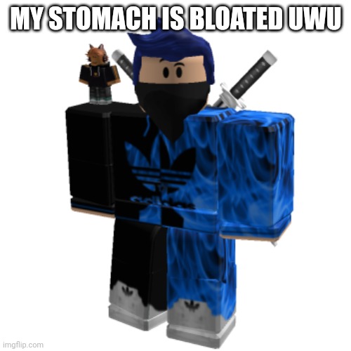 Zero Frost | MY STOMACH IS BLOATED UWU | image tagged in zero frost | made w/ Imgflip meme maker