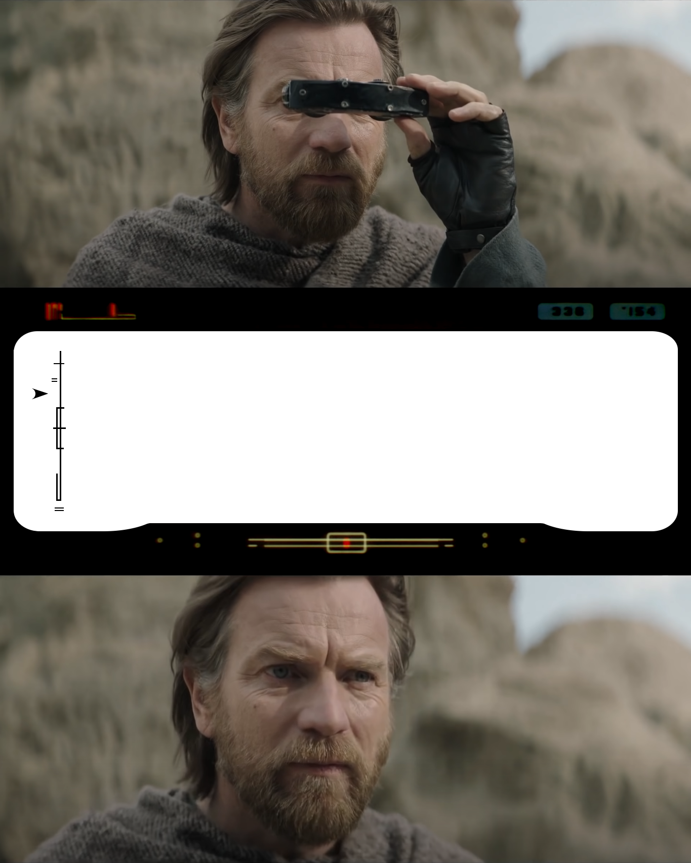 Obi Wan Sees... Blank Meme Template