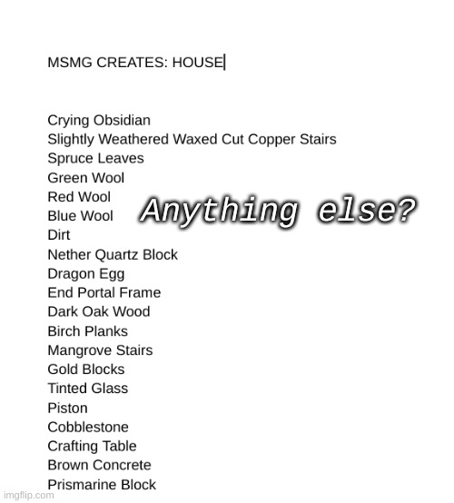 if you already submitted, two extra, if not, 5 tops | Anything else? | made w/ Imgflip meme maker