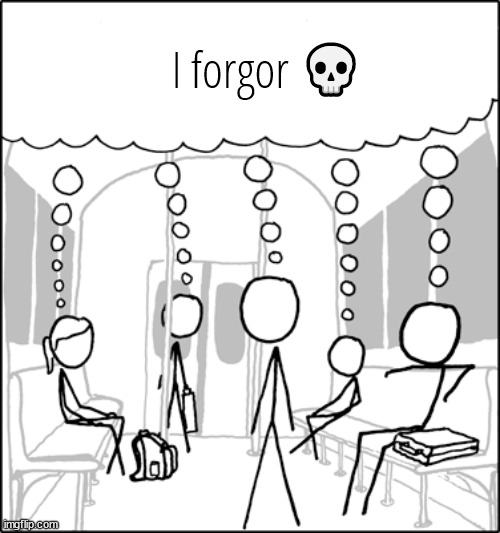 Sheeple | I forgor 💀 | image tagged in xkcd sheeple blank speech bubble | made w/ Imgflip meme maker