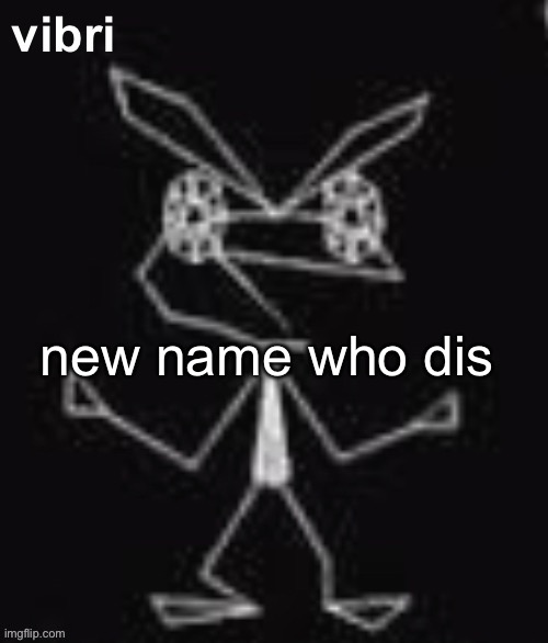 vibri | new name who dis | image tagged in vibri | made w/ Imgflip meme maker