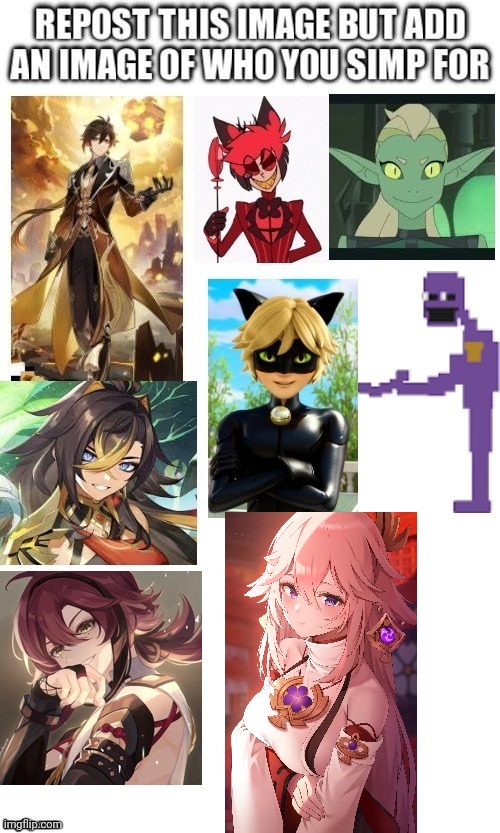 repost | image tagged in genshin impact,genshin,yae miko,simp | made w/ Imgflip meme maker