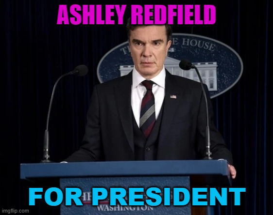 Ashley Redfield For President | ASHLEY REDFIELD; FOR PRESIDENT | image tagged in ashley redfield | made w/ Imgflip meme maker
