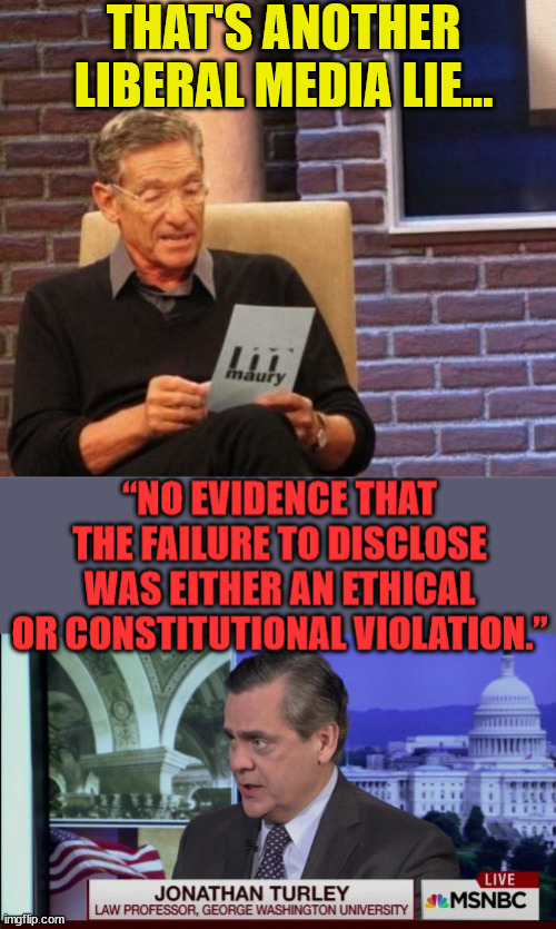 THAT'S ANOTHER LIBERAL MEDIA LIE... | image tagged in maury povich that was a lie | made w/ Imgflip meme maker
