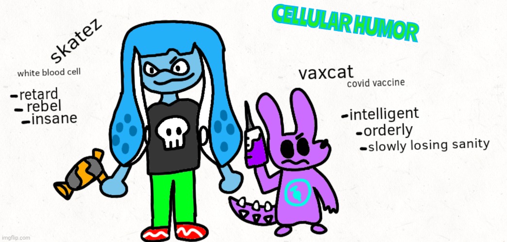 New comic that's exclusive the this stream! ( its like osmosis jones but dark humor ) | CELLULAR HUMOR | made w/ Imgflip meme maker