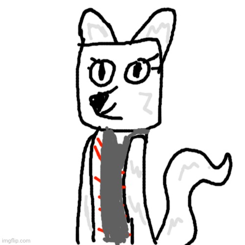 Took a page outta Yoine's book and drew Candystripe as a cube. NGL she looks better like this | made w/ Imgflip meme maker