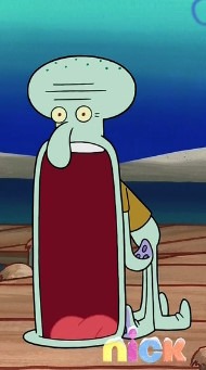 Surprised Squidward | image tagged in surprised squidward | made w/ Imgflip meme maker