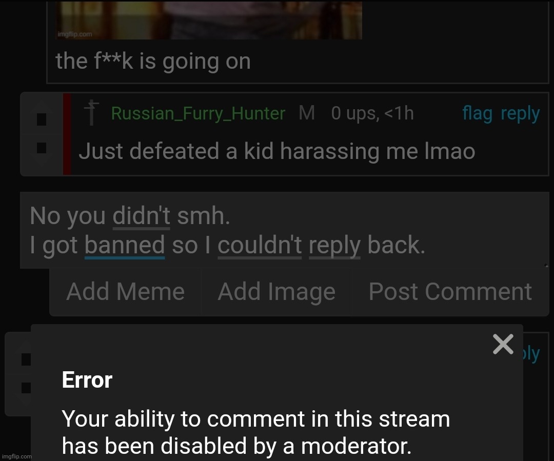He still tryna say he won smh | made w/ Imgflip meme maker