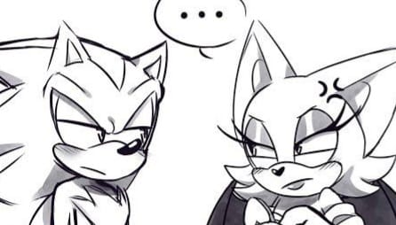 shadow and rouge silence Blank Meme Template