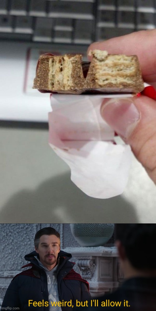 KitKat fail | image tagged in feels weird but i'll allow it,kitkat,you had one job,memes,candy,design fails | made w/ Imgflip meme maker