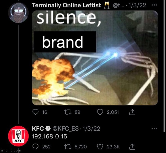 Bro got doxxed by kfc - Imgflip