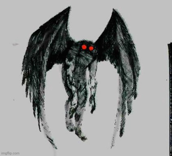 Giant moff | image tagged in mothman | made w/ Imgflip meme maker