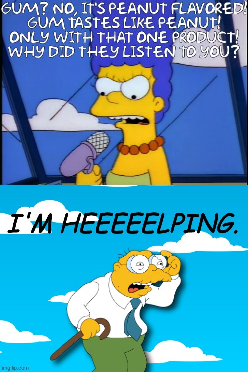 Hans Moleman | I'M HEEEEELPING. | image tagged in the simpsons,hans moleman | made w/ Imgflip meme maker