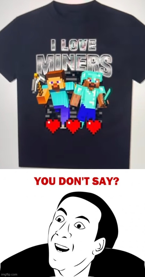 image tagged in memes,you don't say,minecraft | made w/ Imgflip meme maker