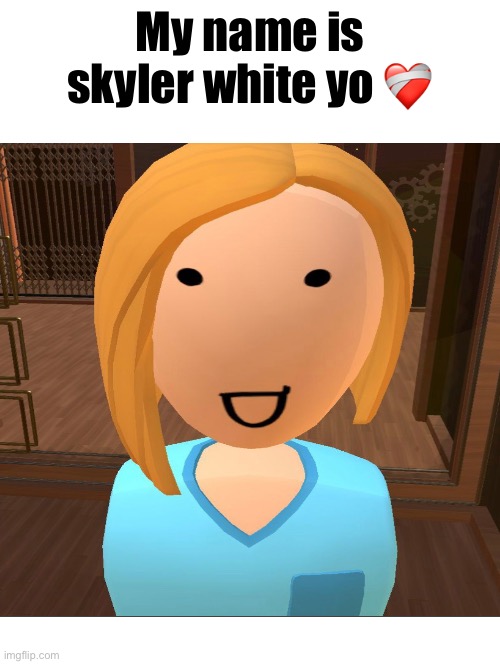 My name is skyler white yo ❤️‍🩹 | made w/ Imgflip meme maker