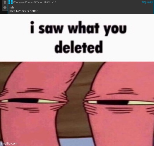 image tagged in i saw what you deleted mr krabs | made w/ Imgflip meme maker