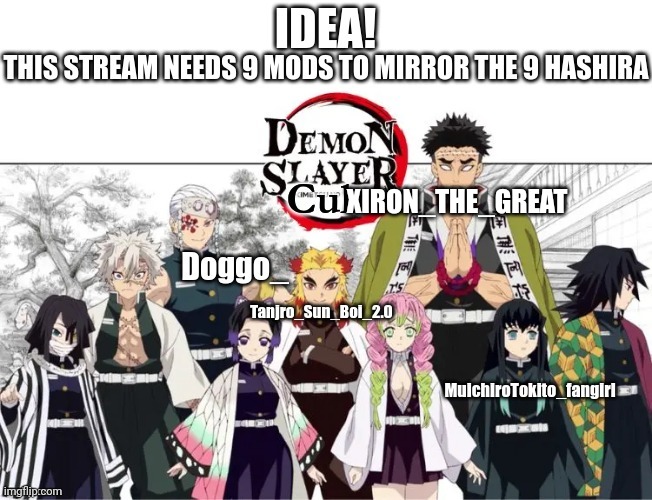 My application for mod | XIRON_THE_GREAT | image tagged in demon slayer | made w/ Imgflip meme maker