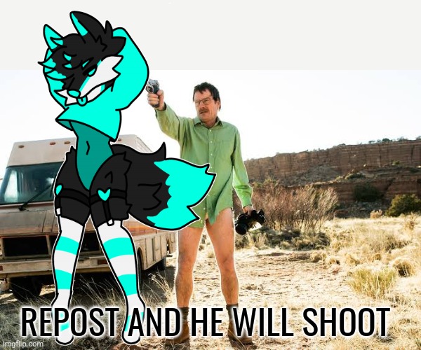 REPOST AND HE WILL SHOOT | made w/ Imgflip meme maker