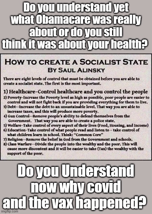 HEREs their script for the destruction of the US and the rest of the World. | Do you understand yet what Obamacare was really about or do you still think it was about your health? Do you Understand now why covid and the vax happened? | image tagged in democrats,traitors | made w/ Imgflip meme maker