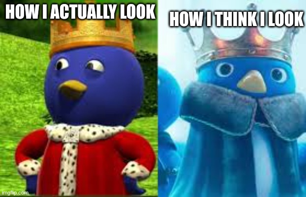 how i think i look | HOW I THINK I LOOK; HOW I ACTUALLY LOOK | image tagged in funny memes | made w/ Imgflip meme maker