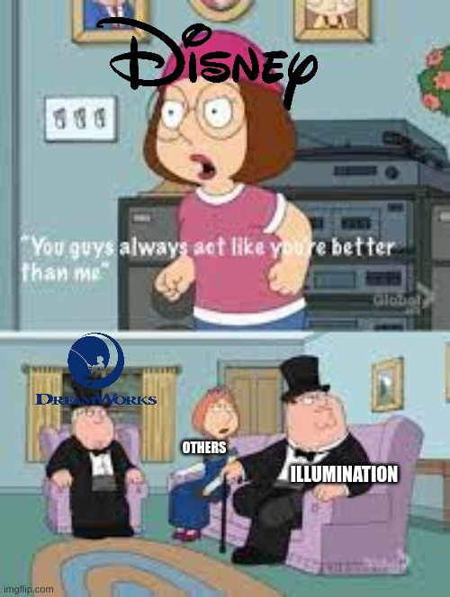 yea true | ILLUMINATION; OTHERS | image tagged in you act like your better than me | made w/ Imgflip meme maker