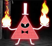 High Quality Bill_Cipher's announcement temp but he's mad Blank Meme Template