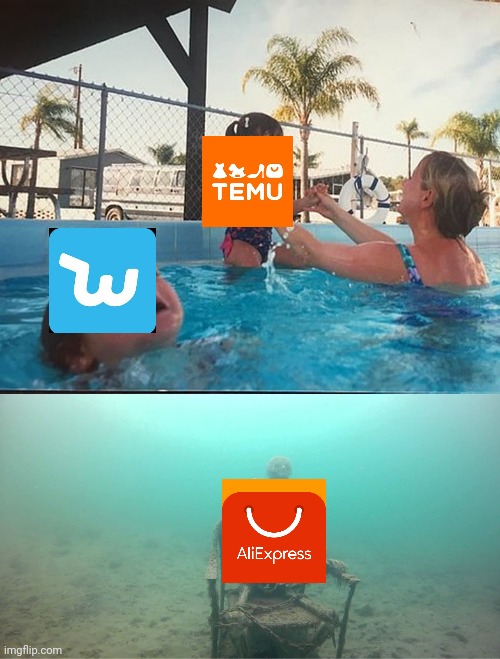 How the times change | image tagged in mother ignoring kid drowning in a pool | made w/ Imgflip meme maker