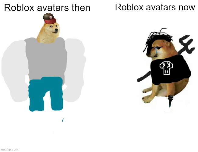 This is an OPINION, roblox avatars really changed - Imgflip