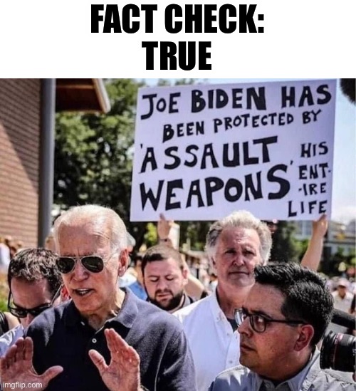 Your guns, not mine | FACT CHECK:
TRUE | image tagged in biden wants your guns | made w/ Imgflip meme maker