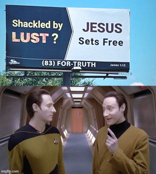 billboard | image tagged in star trek - data and lore | made w/ Imgflip meme maker