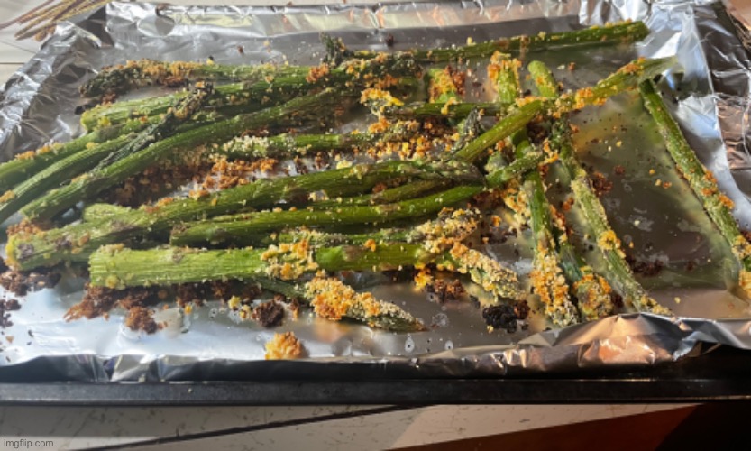 I made asparagus fries yesterday. Honestly not the greatest thing I’ve cooked | image tagged in cooking,asparagus | made w/ Imgflip meme maker