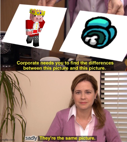 They're The Same Picture | sadly | image tagged in memes,they're the same picture | made w/ Imgflip meme maker