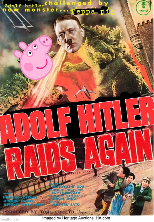 Adolf hitler vs Peppa pig | Adolf hitler; Peppa pig; ADOLF HITLER | made w/ Imgflip meme maker