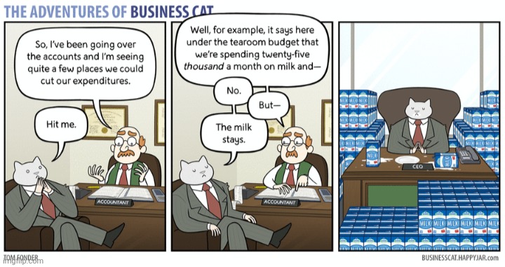 The Adventures of Business Cat #38 - A new challenge in the workplace? | made w/ Imgflip meme maker