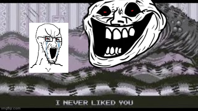 Creepy Troll Face In Your Walls GIF
