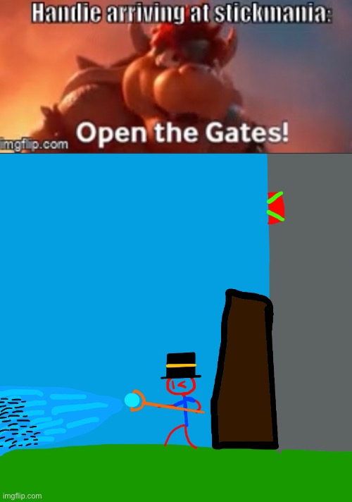 He opened the gates at least | made w/ Imgflip meme maker