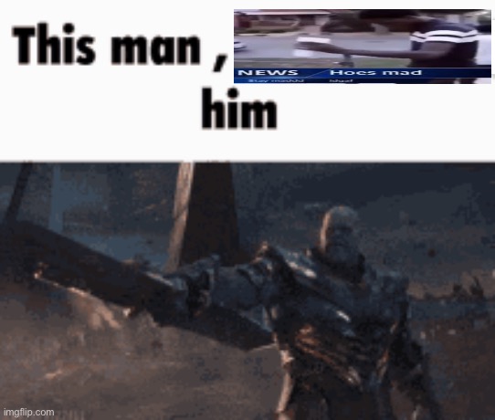 Title: Stay mad | image tagged in this man _____ him | made w/ Imgflip meme maker