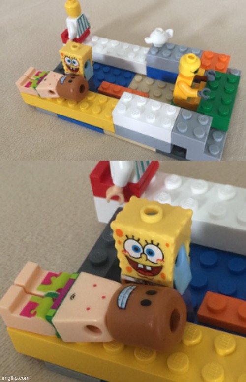 tf my little brother making with legos | made w/ Imgflip meme maker
