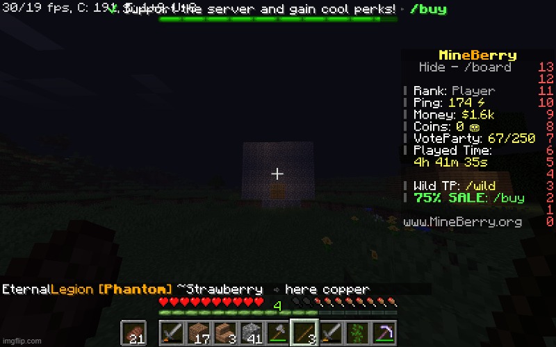 How does it look like? Made on Minecraft server. | image tagged in wow look nothing | made w/ Imgflip meme maker