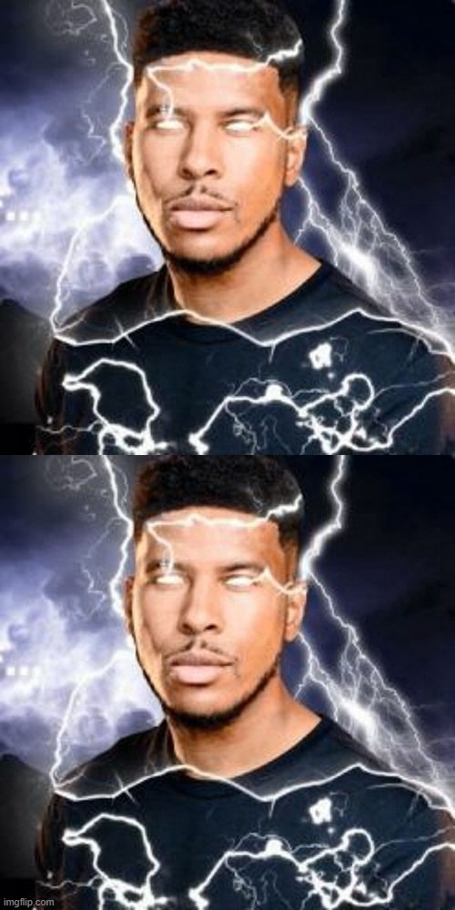 image tagged in kys thunder guy | made w/ Imgflip meme maker
