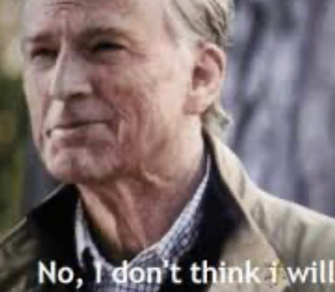 No I don’t think I will Blank Meme Template